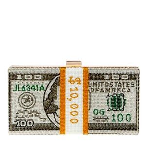 Rhinestone clutch body bag